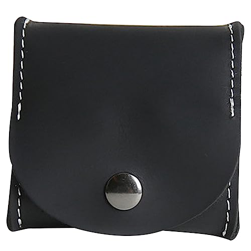 TINEASUR Mini-Geldbörse small Wallet kleingeldbeutel Mini Wallet Mens Wallets Men's Wallets Vintage-Geldbörse Tasche für Münze kleines Münztäschchen Münzbeutel im Freien Leder Black von TINEASUR