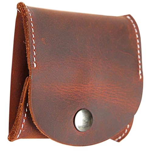 TINEASUR Mini-geldbörse Tasche Für Münzen Reise Geldbeutel Münzbeutel Für Herren Tragbare Tasche Vintage Kleine Münztasche Kleine Vintage-münztasche Modische Münztasche Leder Chocolate von TINEASUR