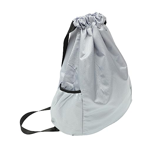 TINEASUR Rucksack Mit Kordelzug Sportrucksack Für Männer Cinch-Tasche Umhängetasche Für Herren Herrenrucksack Für Die Reise Schulterrucksack Für Herren Rucksäcke Light Grey Oxford-Stoff von TINEASUR