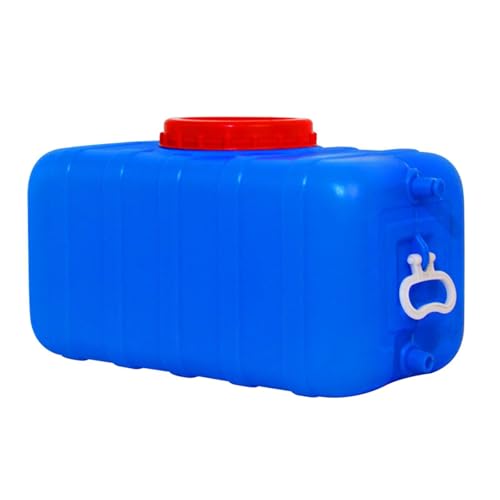 TINGMIAN Blauer Wassertank 25L/50L/75L/110L/155L Außenwassertank Mit Wasserhahn, Dicker Wasservorratsbehälter Aus Kunststoff, Tragbarer Vorratseimer For Zu Hause, Wasservorratsbehälter For Camping(25L von TINGMIAN