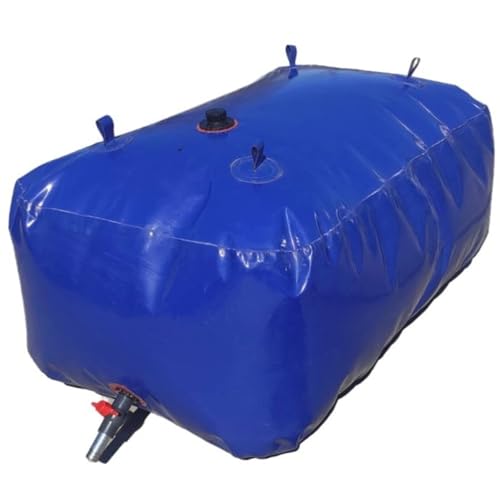 TINGMIAN Wasserspeicher-Tanktasche Zusammenklappbare Wasserbehältertasche Robuste Tragbare Trinkblase Ladefläche Von Lkws For Landwirtschaftliche Betriebe, Baustelle/Camping/Gartenarbeit(1500L: 180x12 von TINGMIAN