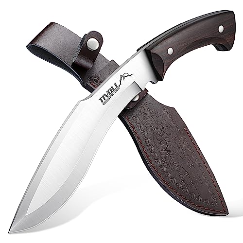 TIVOLI Survival Messer Großes Outdoor Messer aus einem Stück D2 Stahl Gefertigt,Feststehende Klinge Jagdmesser mit Scheide,Full Tang Machete Bushcraft Messer,Geschenke für Männer TIVOLI Survival Messer Großes Outdoor Messer aus einem Stück D2 Stahl Gefertigt,Feststehende Klinge Jagdmesser mit Scheide,Full Tang Machete Bushcraft Messer,Geschenke für Männer von TIVOLI