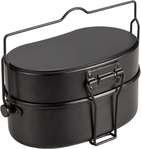 TIYASTUN Camping-Kochgeschirr-Set aus Aluminium, 1,1 l, für 1 Person, Camping-Kochset, Kochset, Rucksackreisen, Kochset, Militär-Kamotten, Camping-Kochset, Messdose TIYASTUN Camping-Kochgeschirr-Set aus Aluminium, 1,1 l, für 1 Person, Camping-Kochset, Kochset, Rucksackreisen, Kochset, Militär-Kamotten, Camping-Kochset, Messdose von TIYASTUN