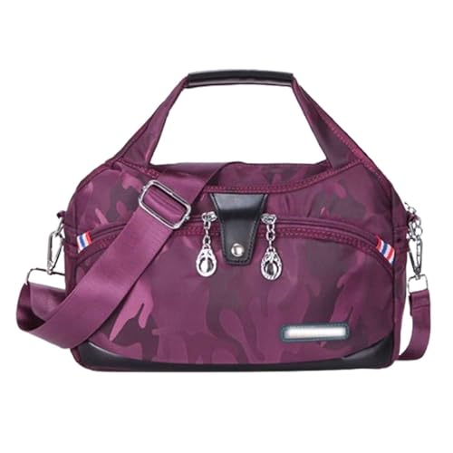 TJDKKYH Beautifuldeer Anti-Diebstahl-Handtasche, modische Anti-Diebstahl-Handtasche, Camouflage-Violett, Einheitsgröße von TJDKKYH