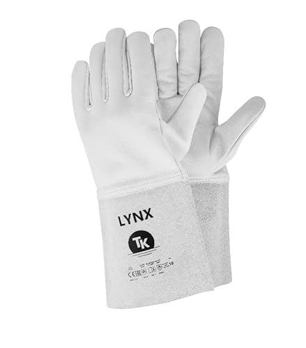 TK Gloves LYNX Schweißerhandschuh Montage-Handschuhe aus Leder/Größe 09, 1 Paar Weiße/Handschuhe Arbeitshandschuhe/ungefütterter Schweißschutzhandschuh/vollnarbiges Ziegenleder TK Gloves LYNX Schweißerhandschuh Montage-Handschuhe aus Leder/Größe 09, 1 Paar Weiße/Handschuhe Arbeitshandschuhe/ungefütterter Schweißschutzhandschuh/vollnarbiges Ziegenleder von TK Gloves