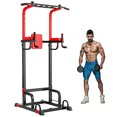 Multifunktion Power Tower Dip Station Klimmzugstange, Krafttraining Ganzkörpertraining Heimfitness, aus hochwertigem Stahlrohr, Ladekapazität bis zu 200KG von TLGREEN