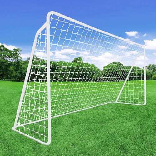 TLSUNNY Fußballtor für Garten - Outdoor Stabil Fussballtore für Kinder & Erwachsene - Tor mit Zwei abnehmbarem Netz - wetterfestes Fußballtor für Training & Freizeit (365 x 182cm - 2 Stück) von TLSUNNY