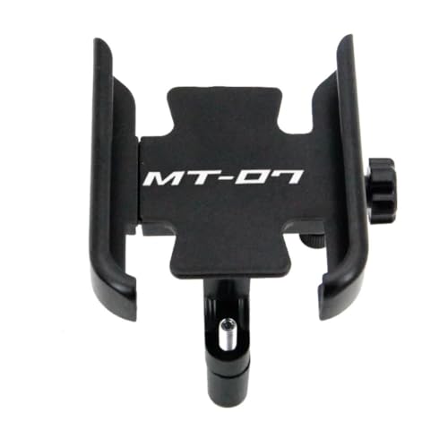 TLYSMG Motorrad Telefon Halter Lenker GPS Stand Halterung Passt für Yamaha MT-07 MT07 MT 07 2014-2022 2021Mirror Holder Black von TLYSMG