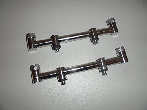 TMC 2 x 2 Ruten, Edelstahl, 20 cm, massiv, klobig, Standardgewinde, gerändelte Sicherungsmuttern TMC 2 x 2 Ruten, Edelstahl, 20 cm, massiv, klobig, Standardgewinde, gerändelte Sicherungsmuttern von TMC