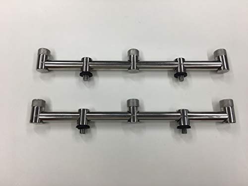 TMC Buzz Bars, Edelstahl, 3 Ruten, 16 mm, massiv, klobig, Karpfen, Friedfisch, 31 cm, 2 Stück TMC Buzz Bars, Edelstahl, 3 Ruten, 16 mm, massiv, klobig, Karpfen, Friedfisch, 31 cm, 2 Stück von TMC