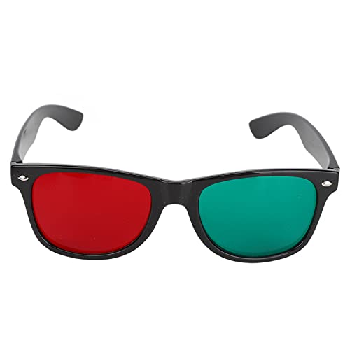 Rot Grün Brille, Tragbare Sehtrainingsbrille Rot Grün Farbenblindheit Brille Color Blind Korrekturbrille Korrektur Rot Grün Augentrainingsgerät Für Amblyopie Exotropie von TMISHION