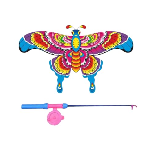 Drachen Flugspielzeug für Kinder Lenkdrachen Handgerät Dynamischer Flug, Einfach zu Fliegen mit 70cm Angelrute, 50m Drachenschnur, für Strand Familie Outdoor Camping Drachen Flugspielzeug für Kinder Lenkdrachen Handgerät Dynamischer Flug, Einfach zu Fliegen mit 70cm Angelrute, 50m Drachenschnur, für Strand Familie Outdoor Camping von TMRBBesty