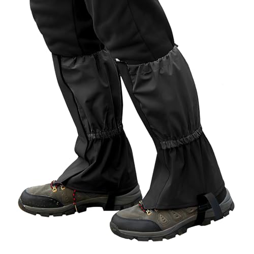 TNSLAND Outdoor Gamaschen, wasserdichte Gamaschen Einstellbare Atmungsaktive Beinschutz, Schneewandern Gaiter Gamaschen Wandern für Wandern, Klettern,Trekking, Schneewandern 1 Paar (Schwarz) TNSLAND Outdoor Gamaschen, wasserdichte Gamaschen Einstellbare Atmungsaktive Beinschutz, Schneewandern Gaiter Gamaschen Wandern für Wandern, Klettern,Trekking, Schneewandern 1 Paar (Schwarz) von TNSLAND
