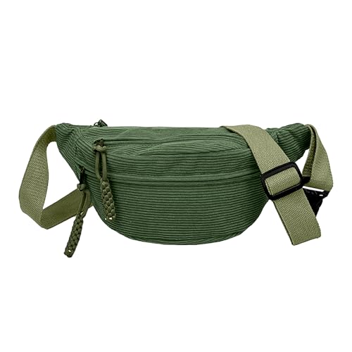 TNSLAND Umhängetasche Damen, Bauchtasche Damen Klein, Modische Cord Crossbody Bag Damen, Stilvolle & Praktische Brusttasche Gürteltasche Hüfttaschen für Outdoor Sport Reise Laufen Schule (grüner) TNSLAND Umhängetasche Damen, Bauchtasche Damen Klein, Modische Cord Crossbody Bag Damen, Stilvolle & Praktische Brusttasche Gürteltasche Hüfttaschen für Outdoor Sport Reise Laufen Schule (grüner) von TNSLAND