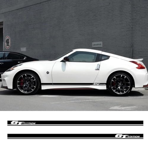 TNXPYXI 2 Teile/los Lange Streifen Auto Tür Seite Aufkleber Vinyl Aufkleber Fit Für Nissan 370Z Nismo Tuning Auto Zubehör von TNXPYXI