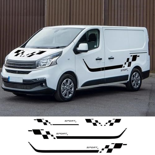 TNXPYXI 4-teiliges Autoaufkleber-Set, passend für Renault Trafic, Opel Vivaro, FIAT Talento, Nissan NV300, Wohnmobil-Vinyl-Aufkleber, Zubehör von TNXPYXI