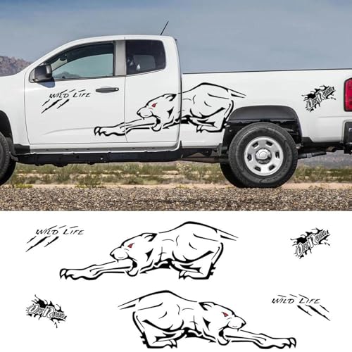 TNXPYXI Auto-Aufkleber „Wild Life Lion“ für Kotflügel Oben und hinten, passend für Pickup, Dekoration, Truck, 4X4, Offroad-Zubehör von TNXPYXI