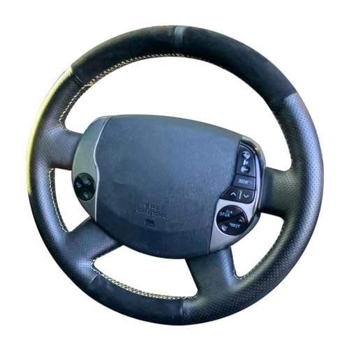 TNXPYXI Handgenähter, individuell geflochtener Auto-Lenkradbezug aus Wildleder, passend für Toyota Prius 20 XW20 Raum 2 2003–2011 von TNXPYXI