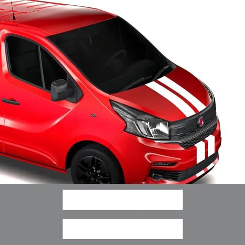 TNXPYXI Motorhaubenabdeckungsaufkleber, passend für FIAT Talento, Renault Trafic, Nissan NV300, Opel Vivaro, Van Sport, Vinyl-Aufkleber, Tuning-Zubehör von TNXPYXI