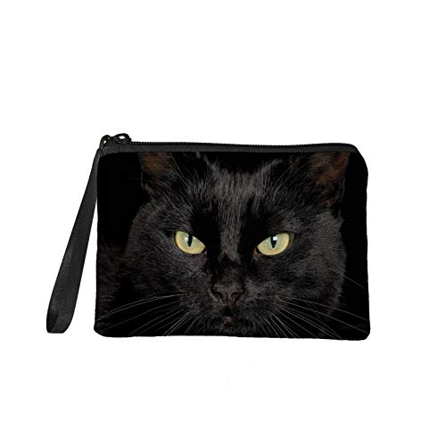 TOADDMOS Kleine Geldbörse mit Meerjungfrauen-Motiv, Fischschuppen-Druck, Kleingeldbörse, Mini-Geldbörse, Münztasche mit Reißverschluss für Frauen und Mädchen, schwarze katze, Einheitsgröße, Münztasche TOADDMOS Kleine Geldbörse mit Meerjungfrauen-Motiv, Fischschuppen-Druck, Kleingeldbörse, Mini-Geldbörse, Münztasche mit Reißverschluss für Frauen und Mädchen, schwarze katze, Einheitsgröße, Münztasche von TOADDMOS