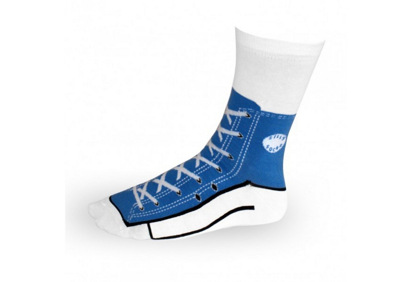 TOBAR Freizeitsocken Sneaker Socken blau - Silly Socks Sneakers Turnschuhe TOBAR Freizeitsocken Sneaker Socken blau - Silly Socks Sneakers Turnschuhe von TOBAR