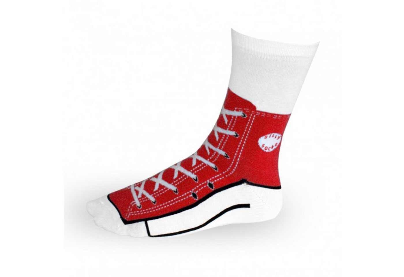 TOBAR Freizeitsocken Sneaker Socken rot - Silly Socks Sneakers Turnschuhe TOBAR Freizeitsocken Sneaker Socken rot - Silly Socks Sneakers Turnschuhe von TOBAR