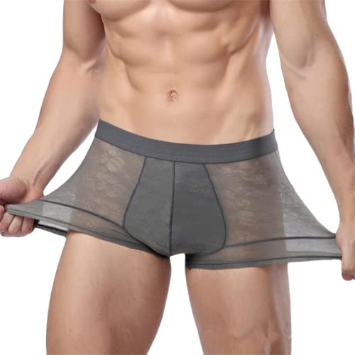 TOBILE Boxershorts Herren Baumwolle 4 Pack New Herren Boxer Unterwäsche Bambus Faser Sexy Spitze Transparent Boxer Für Männliche Shorts Geschenk Für EIN Mann Höschen-1,XXL TOBILE Boxershorts Herren Baumwolle 4 Pack New Herren Boxer Unterwäsche Bambus Faser Sexy Spitze Transparent Boxer Für Männliche Shorts Geschenk Für EIN Mann Höschen-1,XXL von TOBILE