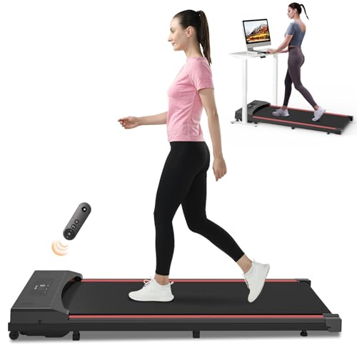 TODO Laufband für Zuhause, Walking Pad, Laufband Schreibtisch, Elektrisches Laufband für Büro，1-8 KM/H Geschwindigkeit einstellbar, 550W Motor mit Fernbedienung und LCD-Anzeige von TODO