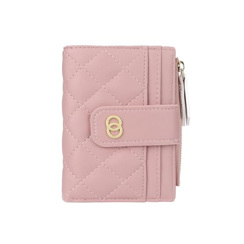 TOFBS Damen Geldbörse PU Leder Faltbare Brieftasche Kleines Portemonnaie mit Zipper Pocket Viele Fächer Kartenhalter Geldbeutel Geschenke für Mädchen Frauen Rosa TOFBS Damen Geldbörse PU Leder Faltbare Brieftasche Kleines Portemonnaie mit Zipper Pocket Viele Fächer Kartenhalter Geldbeutel Geschenke für Mädchen Frauen Rosa von TOFBS