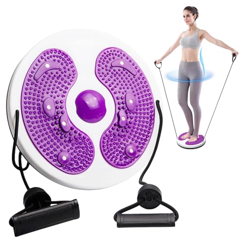 Twist Waist Disc Taillentwister mit Kordelzug Drehscheibe Fitness Multifunktions Magnet Massage Fitness Drehscheibe Aerobic-Training Übung Wackelbrett Drehplatte Für Zuhause Fußmassage Taille Outdoor von TOGETDREAM