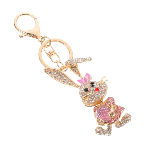 Hase Schlüsselanhänger Schlüsselbund Gastgeschenke Schlüsselanhänger-Dekoration Schlüsselringe Schlüsselanhänger Aus Metall Geldbörse-Ornament Taschenanhänger Rosa Zink Legierung TOGEVAL von TOGEVAL