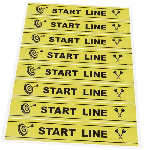 TOGEVAL 1 Blatt -Wurflinie -Bodenmarkierungen Zubehör für Dartspiele -Startlinie -Spiel Dartenspiel Zubehör Bodenmarkierung für Dartspiel Dartlinie Dartwurflinie PVC TOGEVAL 1 Blatt -Wurflinie -Bodenmarkierungen Zubehör für Dartspiele -Startlinie -Spiel Dartenspiel Zubehör Bodenmarkierung für Dartspiel Dartlinie Dartwurflinie PVC von TOGEVAL