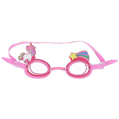 TOGEVAL 1 Paar Schwimmbrillen Für Kinder Wasserbrille Badesachen Einhorn-schwimmbrille Dinosaurier-schwimmbrille Schwimmbad Brille Bezaubernde Kinderbrille Süße Schwimmbrille Rosa Stk von TOGEVAL