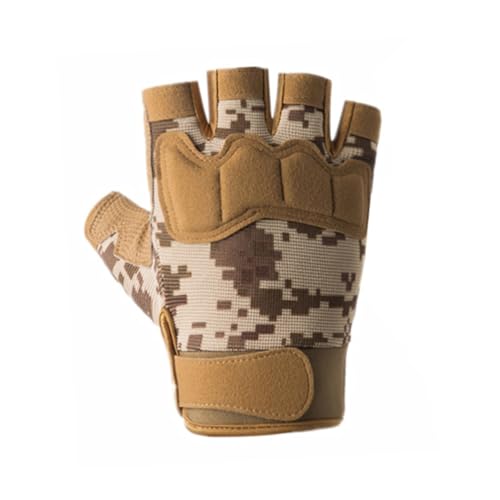 TOGEVAL 1 Paar Sporthandschuhe Schnittfeste Handschuhe rutschfeste Handschuhe fahrradhandschuhe Fitness Handschuhe Workout Gloves Halbfingerhandschuhe Handschuhe für Männer Brown von TOGEVAL