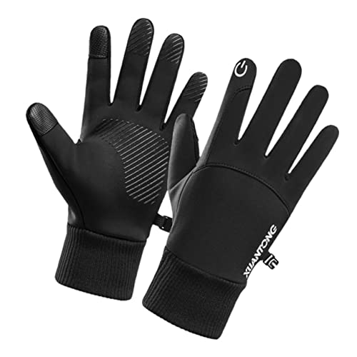 TOGEVAL 1 Paar wasserdichte Handschuhe Warme Reithandschuhe Winter Thermohandschuhe Winter Handhandschuhe Touchscreen Handschuhe Winddichte Laufhandschuhe Warme Handschuhe von TOGEVAL