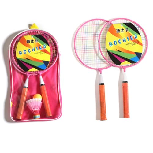 TOGEVAL 1 Set Badmintonschläger Badmintonschläger Badminton Für Kleinkinder Outdoor Sportspielzeug Mini Badmintonschläger Kinder Tennisschläger Kinderzubehör Rosa von TOGEVAL