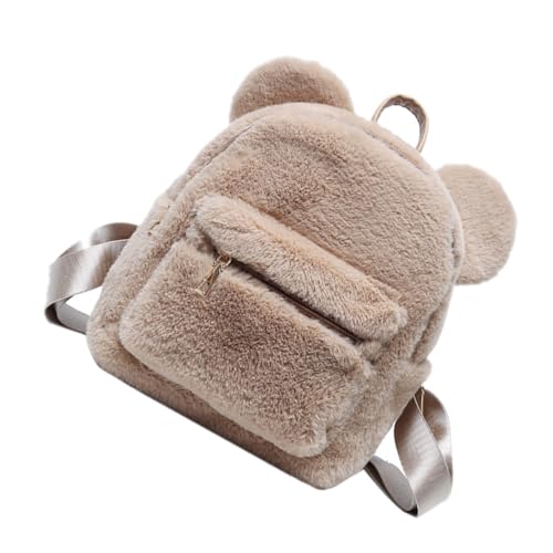TOGEVAL Rucksack mit Bärenohren Tasche mit Plüschoberfläche Verstellbarer Schultergurt stilvoll für jedes Alter TOGEVAL Rucksack mit Bärenohren Tasche mit Plüschoberfläche Verstellbarer Schultergurt stilvoll für jedes Alter von TOGEVAL