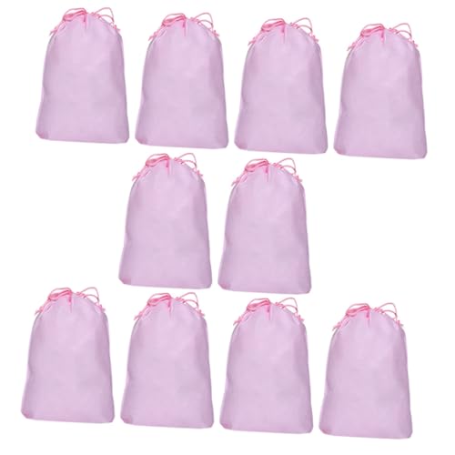 TOGEVAL 10St Schuhaufbewahrungstasche packen Schuhtaschen Schuh-Reiseetui Sneaker-Reisetasche aufbewahrungssack aufbewahrungstüten Shoe Bag Schuhbeutel Schuhtasche zum Verpacken Vlies Rosa von TOGEVAL