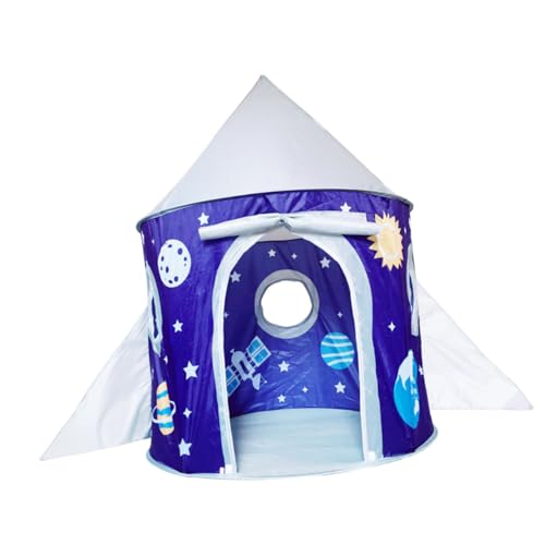 TOGEVAL 1Stk Kinderzelt Tent Kinder zelte Indoor-Spielhaus Tent for spielezelt Schloss Spielzelt Pop-up-Spielzelt Spielzeug Indoor-Zelt Spielhaus Zelt Drahtunterstützung Blue von TOGEVAL