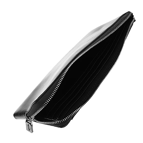 TOGEVAL 1stk Handtasche Kartenetui Für Damen Geldbörse Kredit Brieftasche Business-Brieftasche Für Männer Geldklammern Für Herren Geldscheinklammer Für Herren Mini-Tasche Pu-Leder Black von TOGEVAL