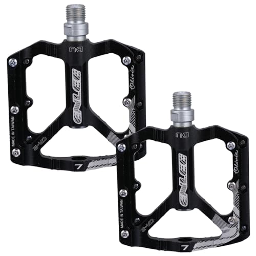 TOGEVAL 2St Fahrradpedale Rennrad Stollen Mountainbike Pedal ersetzen Fahrradtritte rennradpedale fahrradzubehör Mountainbike Pedal für Fahrrad Pedale treten Aluminiumlegierung Black von TOGEVAL