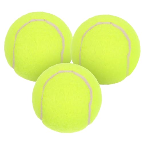 TOGEVAL 3er Set Tennis Trainingsbälle Für Hunde Robuste Gummibälle Für Selbstständiges Training Und Spiel Ideal Für Tennisballspiele Und Hundetraining von TOGEVAL