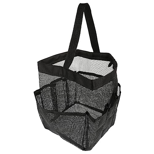 TOGEVAL Aufbewahrungstasche Kulturbeutel Aus Mesh Schwarze Tragetasche Unisex-mesh-duschtasche Große Kosmetiktasche Reise-kulturbeutel Reise-duschtasche Tragetasche Aus Mesh Netz von TOGEVAL