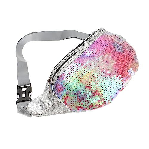 TOGEVAL Bunte Pailletten Bauchtasche Für Damen Multifunktionale Meerjungfrau Gürteltasche Mit Großer Kapazität Für Sport Festivals Und Freizeit Stilvolle Und Persönliche Crossbody Bag von TOGEVAL