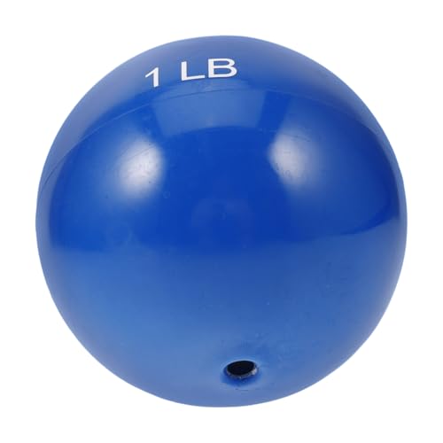 TOGEVAL Fitness-Maracas Softball Zum Üben Beschwerter Sandball Softball-Training Baseball-Pitching-Ball Softball-übungsball Schwerer Ball Zum Trainingsball Kugel Füllen PVC Blue von TOGEVAL