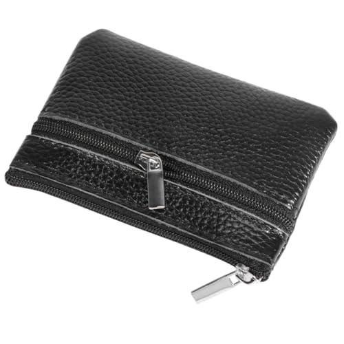 TOGEVAL Geld-Geldbörse damengeldbörse damenbörse Mini Reisetasche small Wallet Mini Handtasche Brieftaschen für Damen Geldbörsen Schlüsseletui Frauen-PU-Brieftasche Mini-Geldbörse Black von TOGEVAL