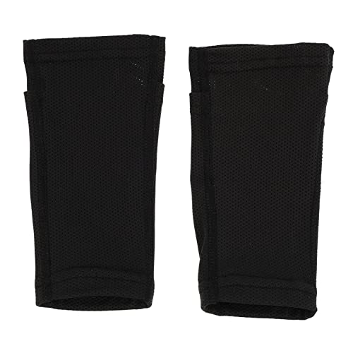 TOGEVAL Leichte Wadenschutz Sportsocken Für Erwachsene Schienbeinschoner Fußball Herren Schutzausrüstung Schwarz 1 Paar Für Training Und Wettkampf von TOGEVAL