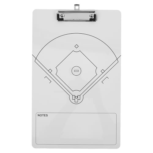 TOGEVAL Magnetische Baseballtafel, Trocken Abwischbar, Klemmbrett, Baseball-zubehör, Whiteboard Für Die Organisation Von Spielen, Baseball-trainingsausrüstung von TOGEVAL