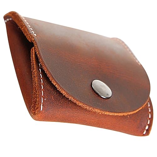 TOGEVAL Mini-geldbörse Münzbeutel Für Herren Tasche Für Münzen Modische Münztasche Kleiner Geldbeutel Mini-Wallet-münze Münzbehälter Kleines Münztäschchen Auto Münzhalter Chocolate Leder von TOGEVAL