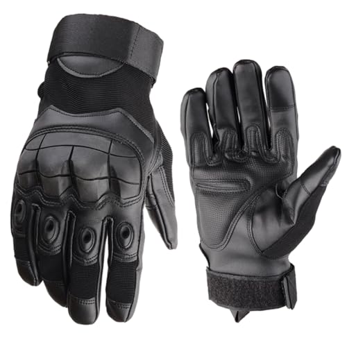 TOGEVAL Motorradhandschuhe leichte Handschuhe Turnhandschuhe Handschuhe zum Trainieren Winddicht thermohandschuhe Thermal Gloves Fitness Handschuhe Outdoor-Handschuhe Sporthandschuhe Black von TOGEVAL